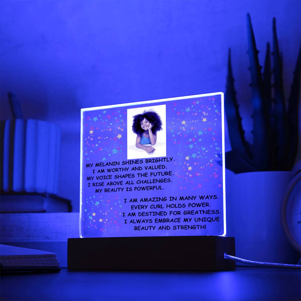 Rise Above All Challanges Affirmation Nightlight