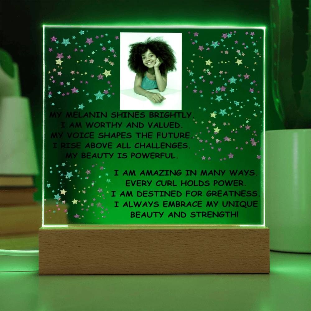 Rise Above All Challanges Affirmation Nightlight