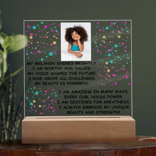 Rise Above All Challanges Affirmation Nightlight