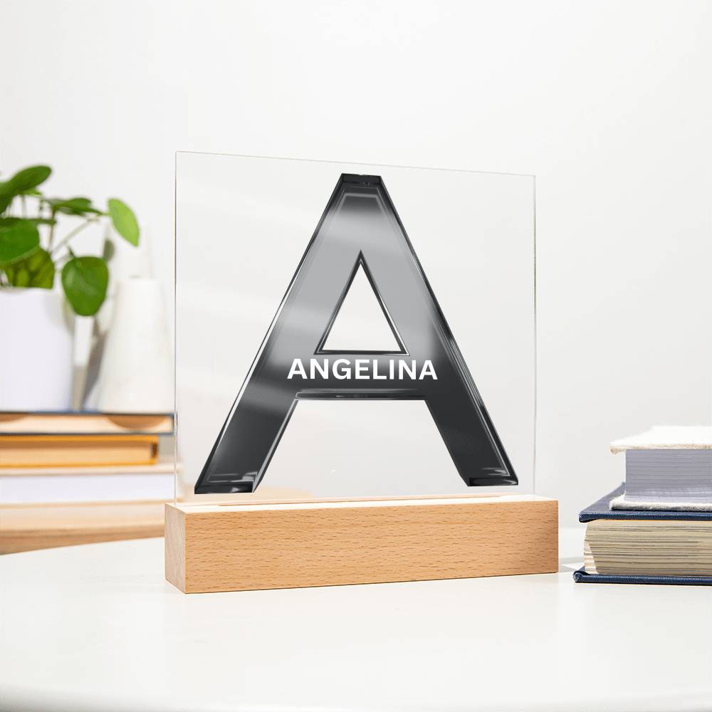 Letter "A" Personalized Nightlight