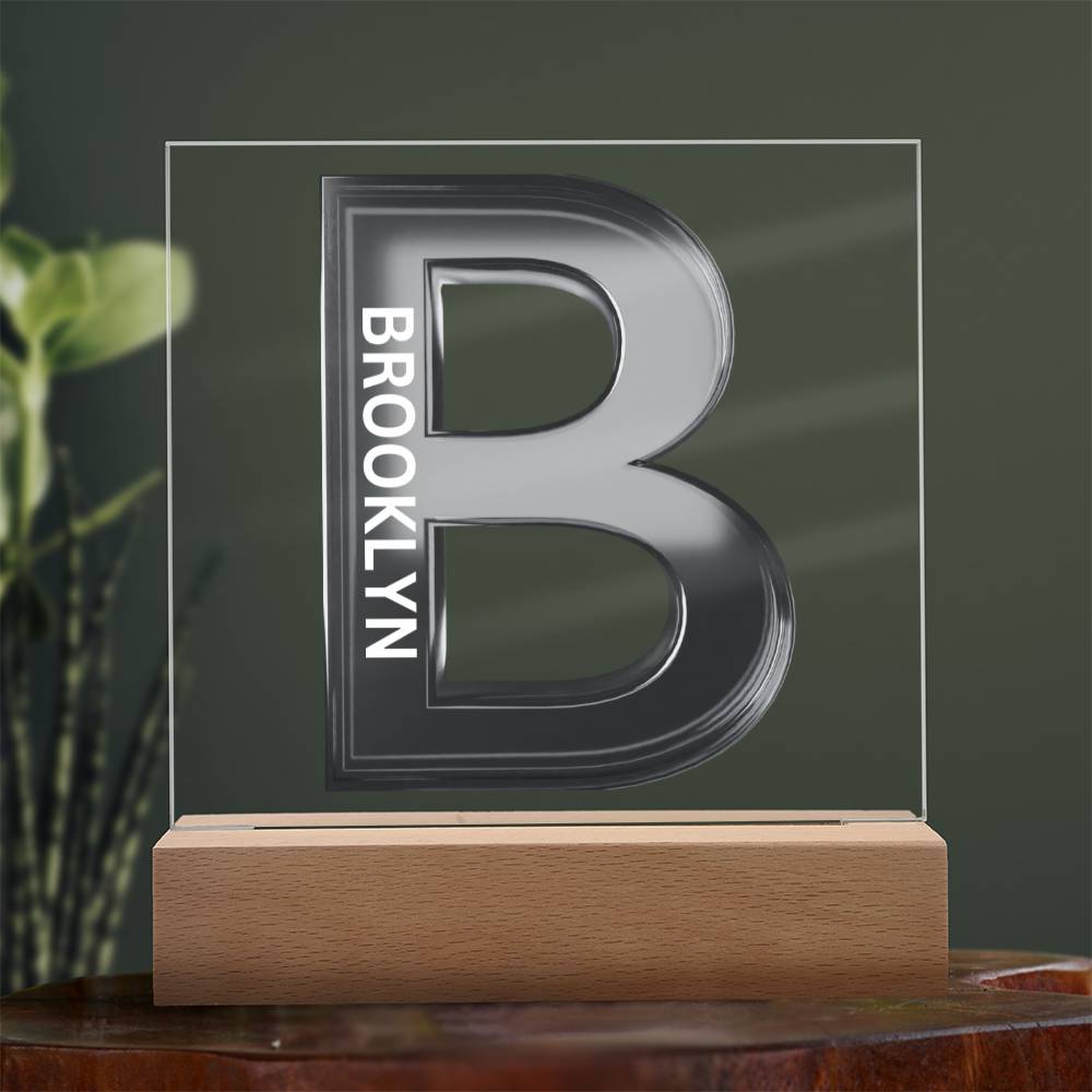 Letter B Personalized Nightlight