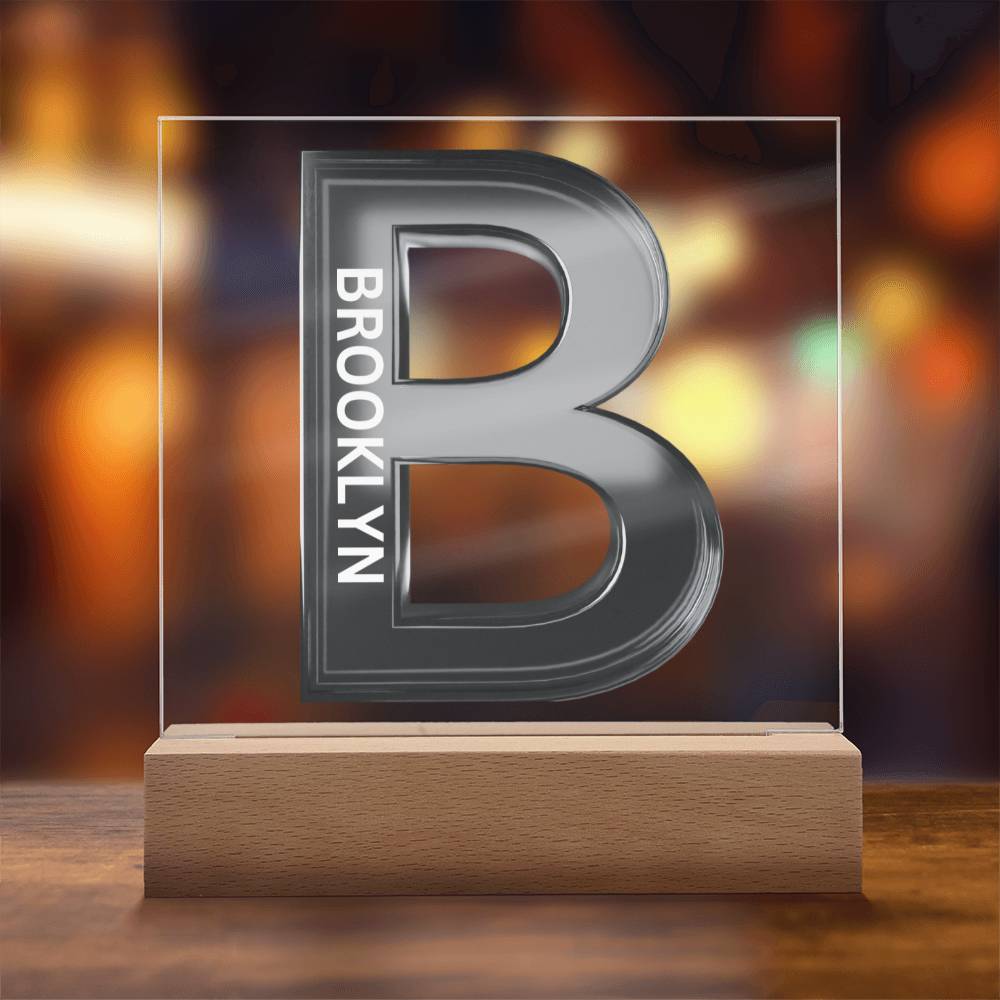 Letter B Personalized Nightlight