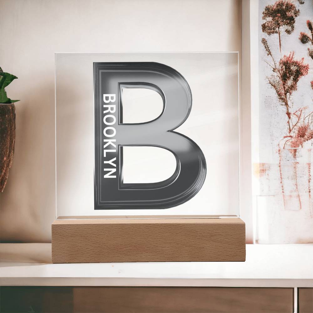 Letter B Personalized Nightlight