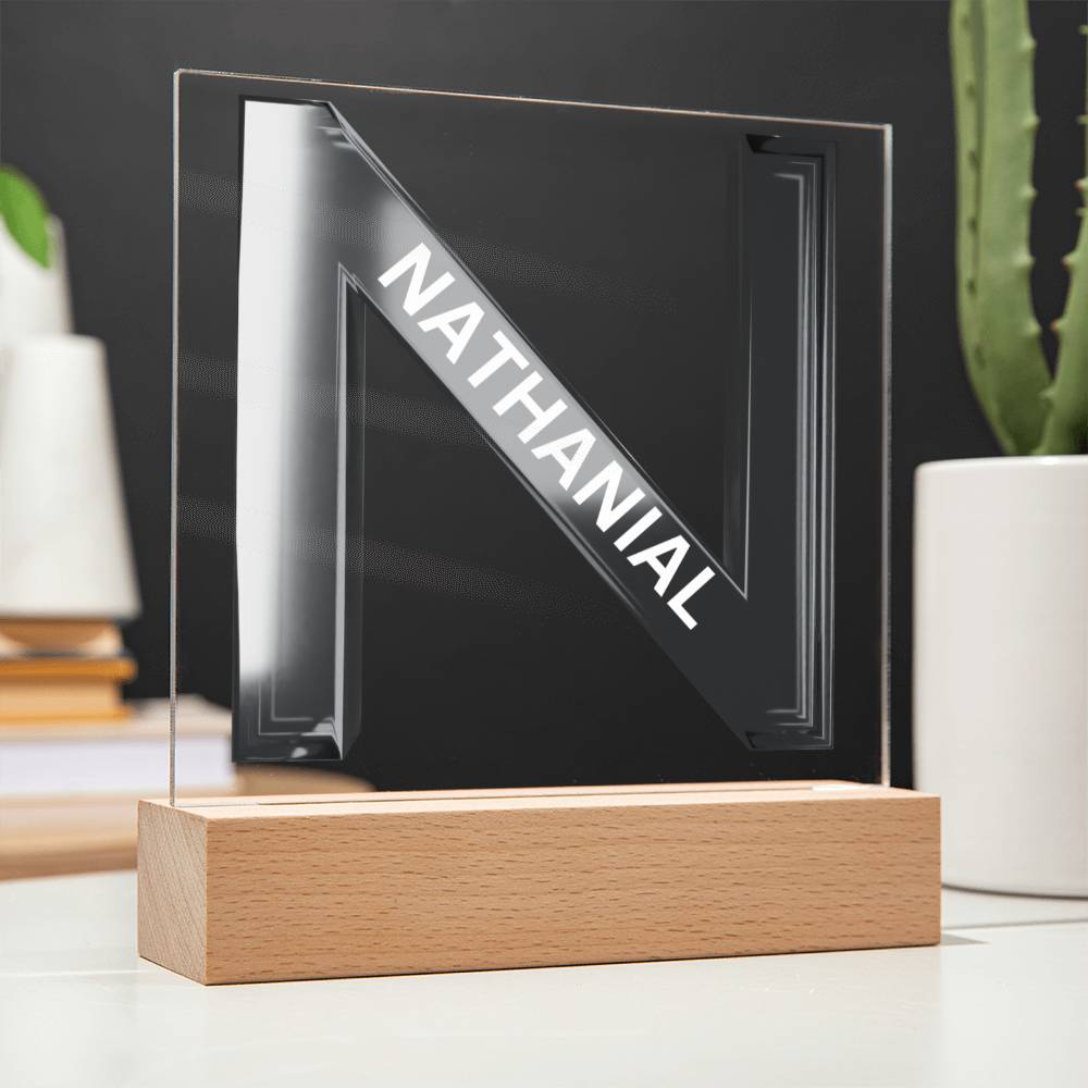 Letter N Personalized Nightlight