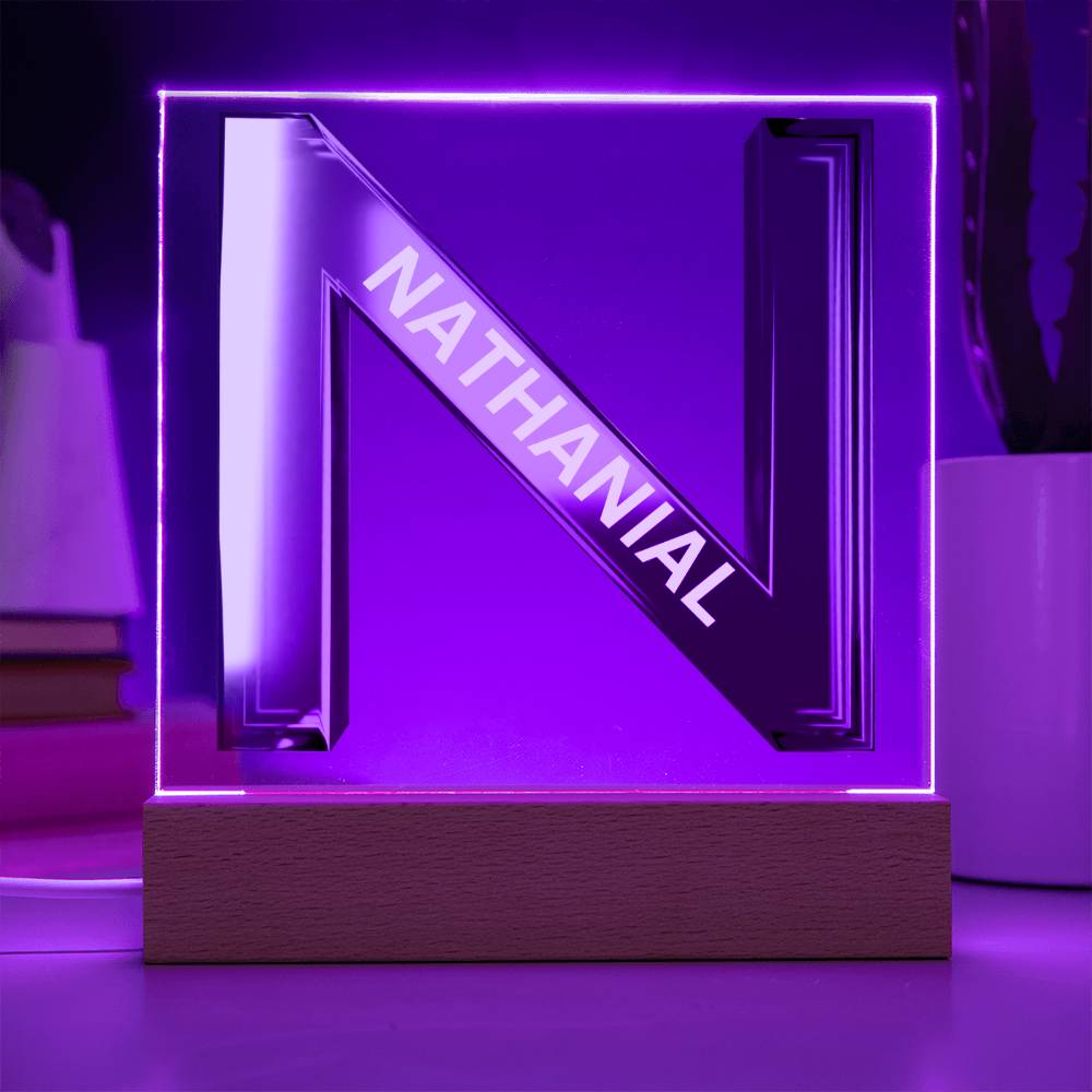 Letter N Personalized Nightlight