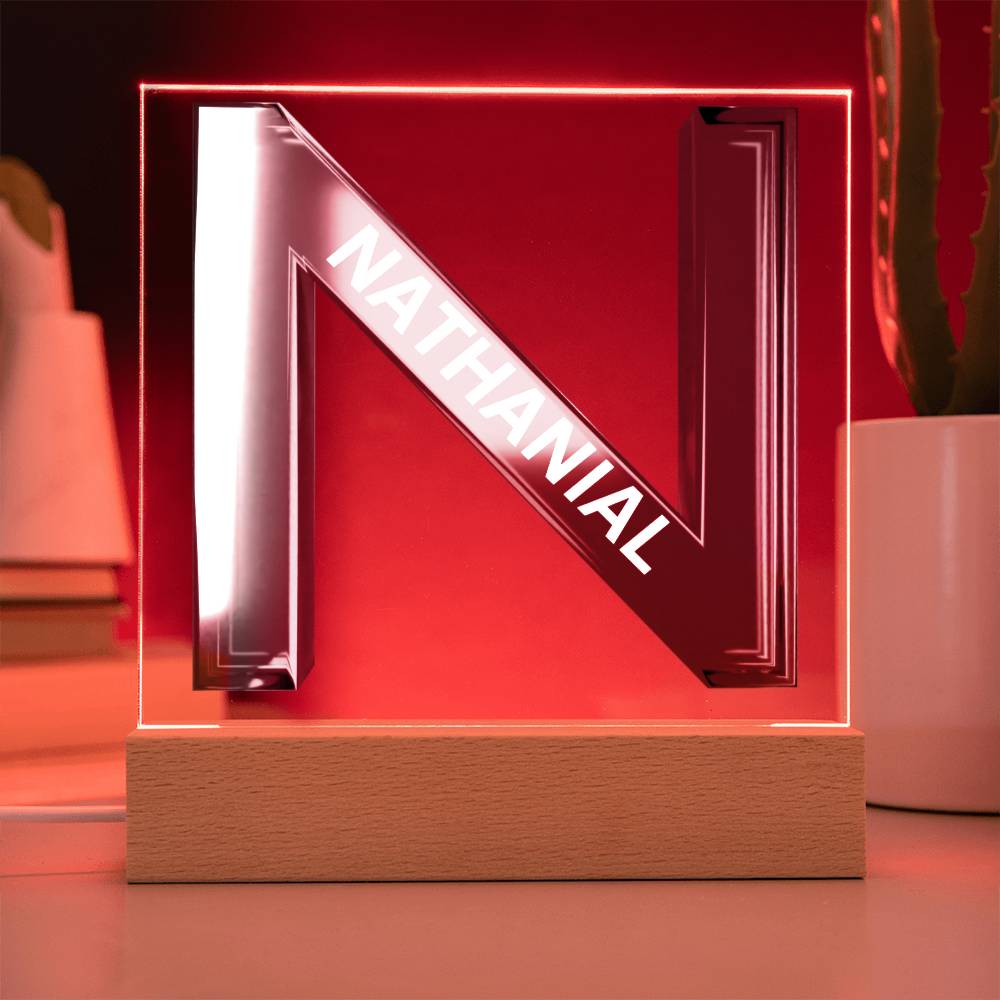 Letter N Personalized Nightlight