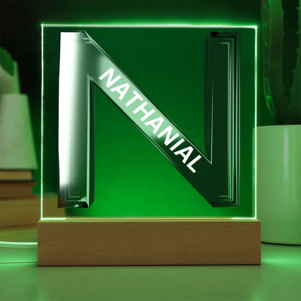 Letter N Personalized Nightlight