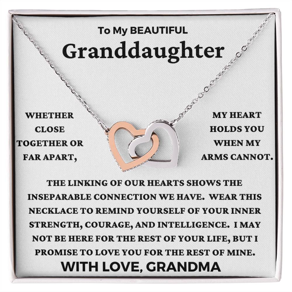 Granddaughter-Linking Of Our Hearts Necklace