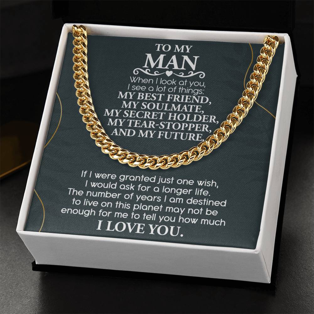 My Man -Look At You Cuban Chain