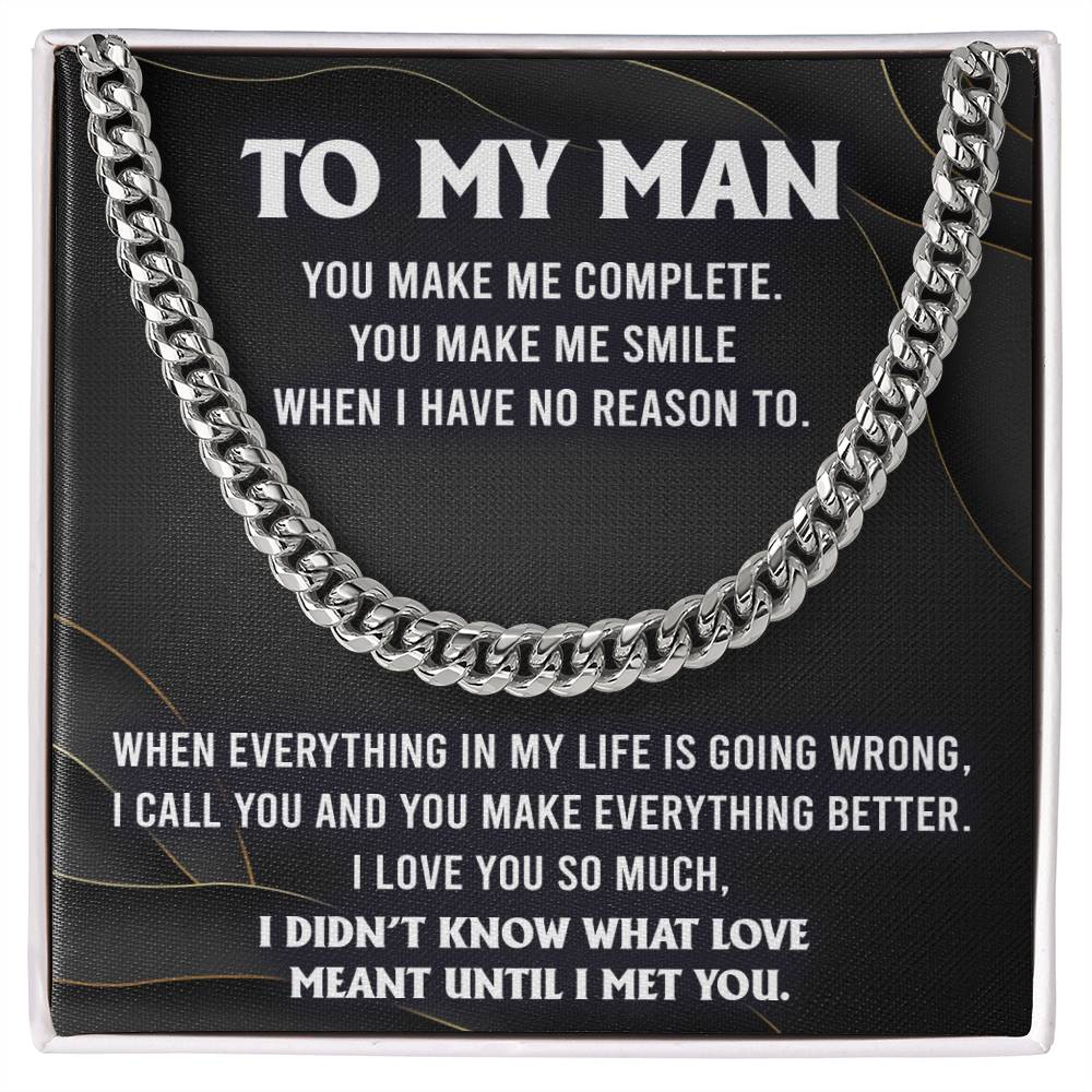 My Man-Make Me Complete Cuban Chain