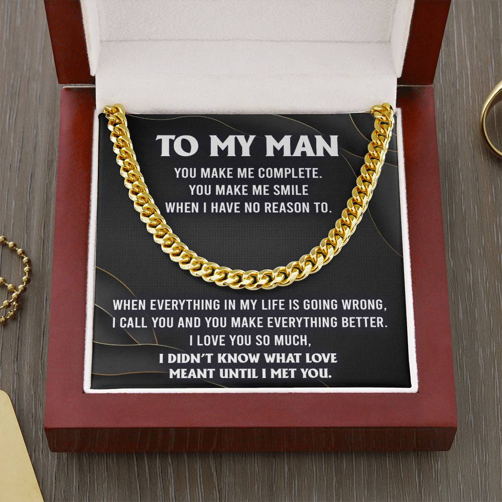 My Man-Make Me Complete Cuban Chain