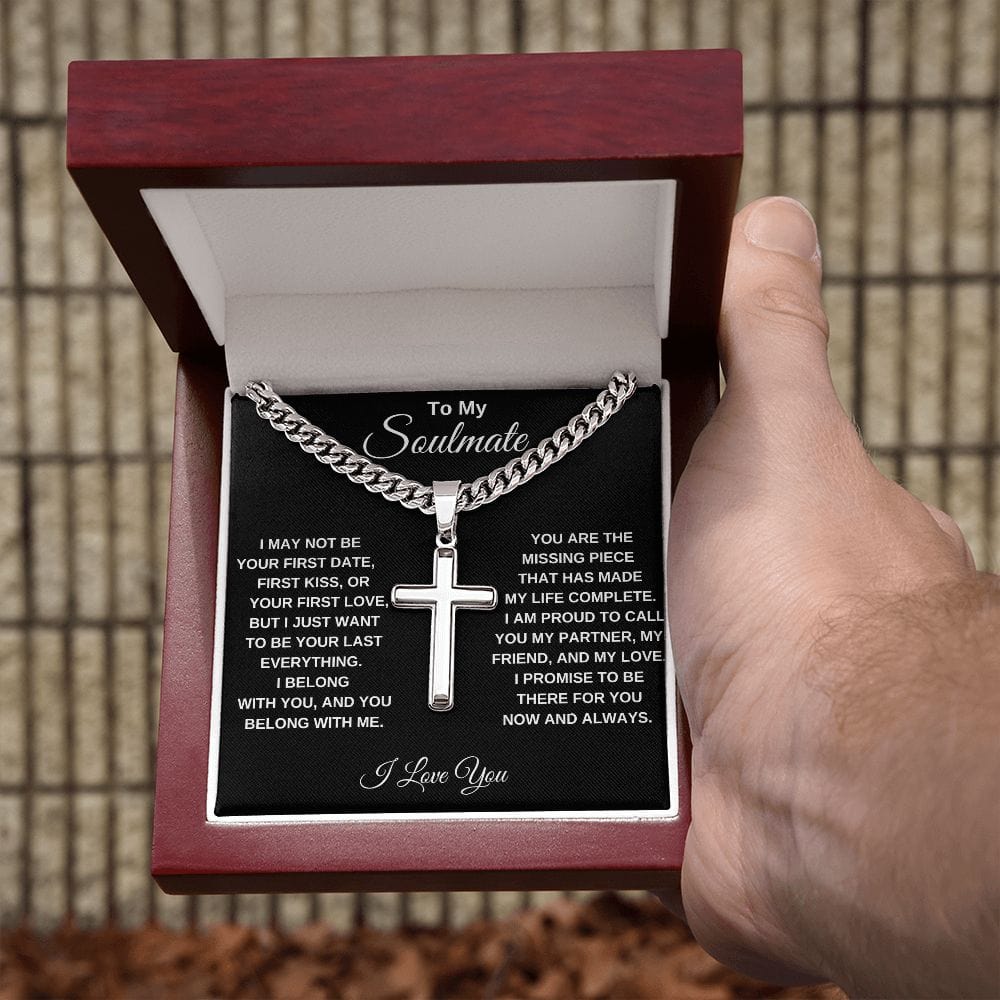 Soulmate-First Kiss-Cuban Chain Cross