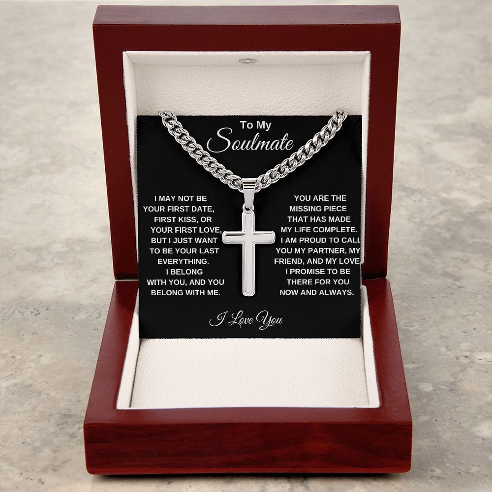 Soulmate-First Kiss-Cuban Chain Cross