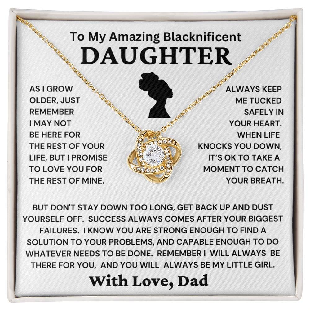 Blacknificent Daughter-I Promise To Love You Necklace