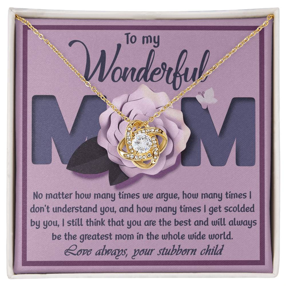 Mom - "The Greatest Mom" Necklace