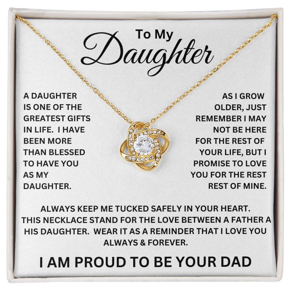 Daughter - Proud To Be Your Dad Necklace