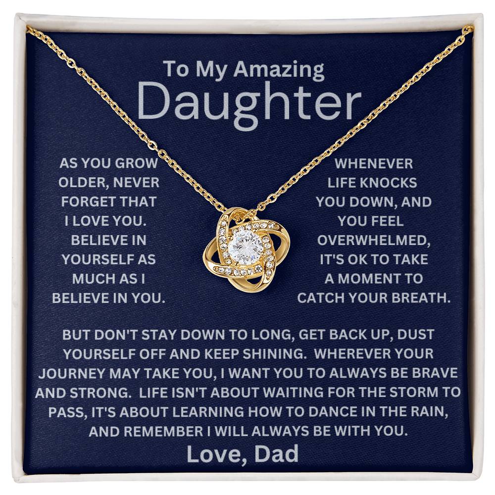 Daughter- Be Brave And Strong Necklace