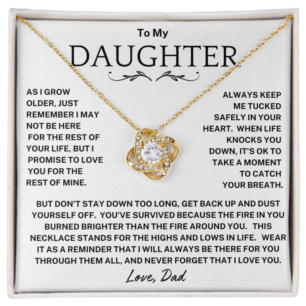 Daughter-Tucked In Your Heart Necklace