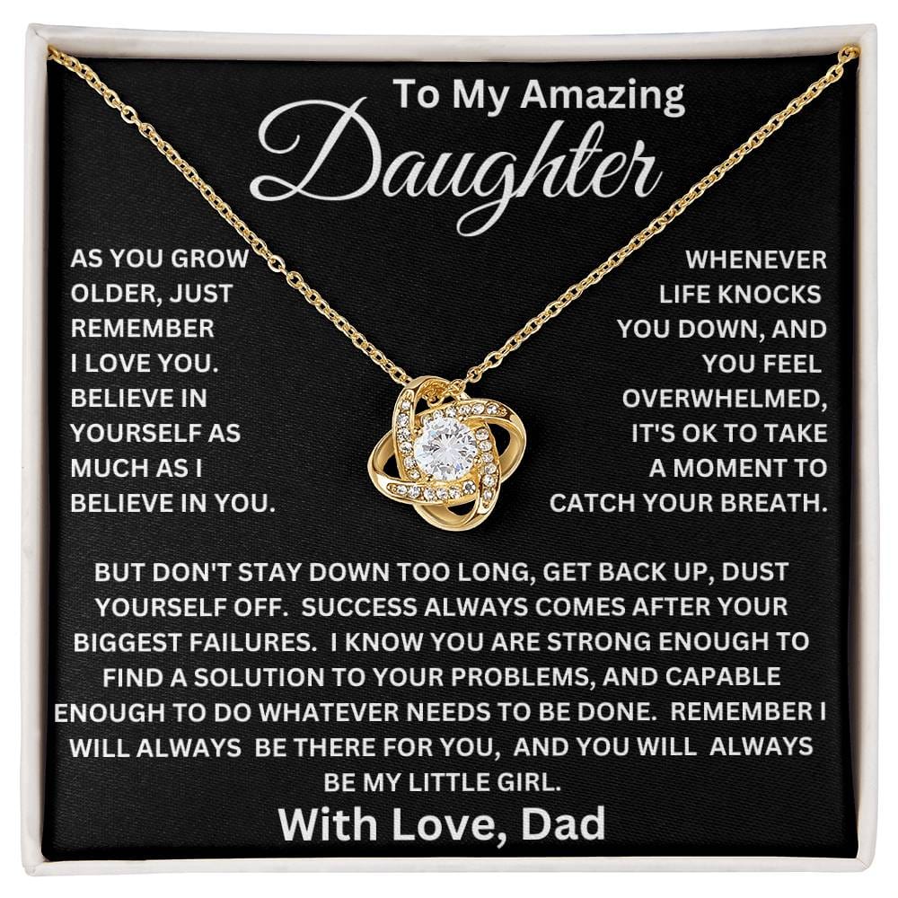 Daughter-Success Always Comes Necklace