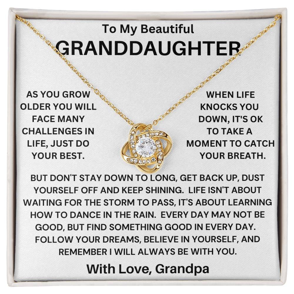 Granddaughter- Catch Your Breath Necklace