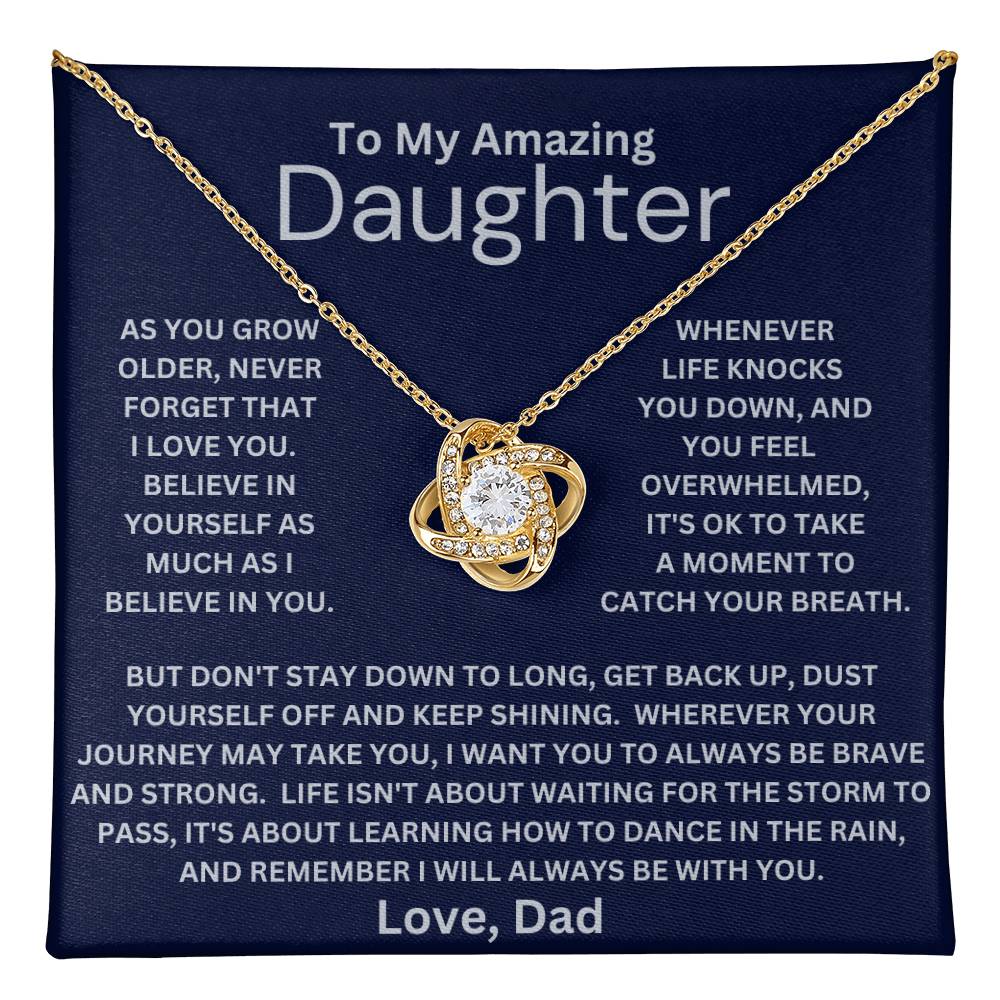 Daughter- Be Brave And Strong Necklace