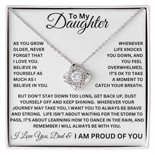 Daughter - I Am Proud Of You Necklace