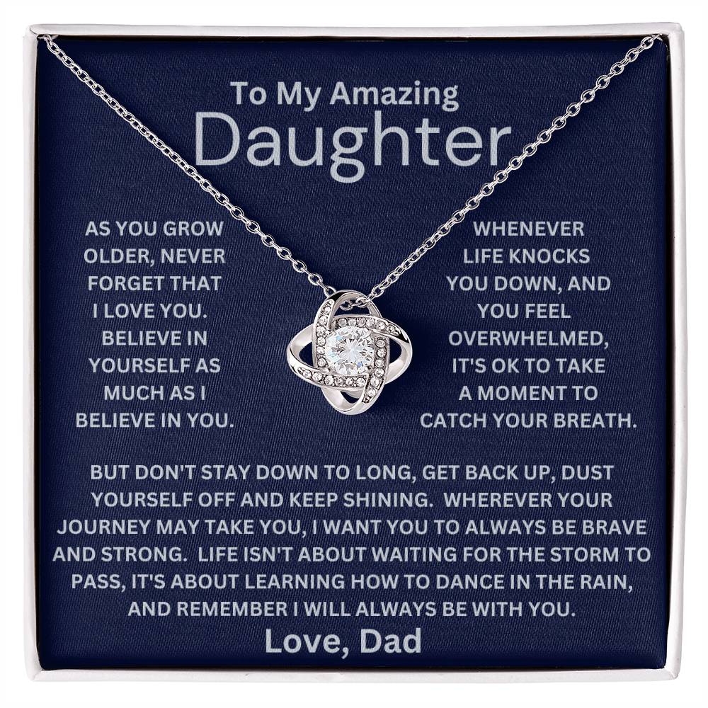 Daughter- Be Brave And Strong Necklace