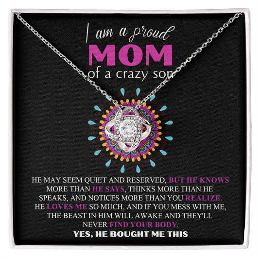 Mom - "Proud Mom" Necklace