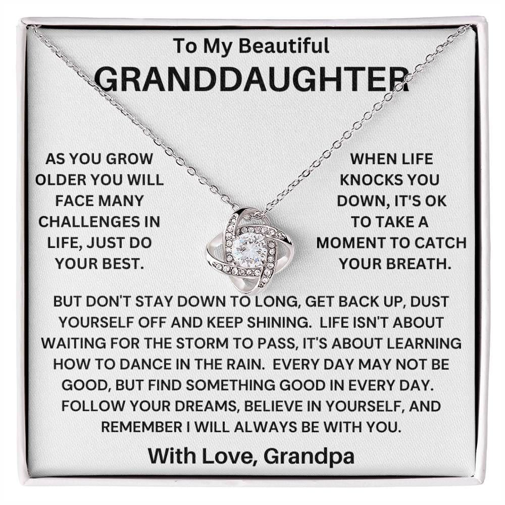 Granddaughter- Catch Your Breath Necklace