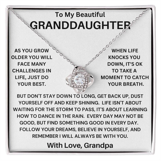 Granddaughter- Catch Your Breath Necklace