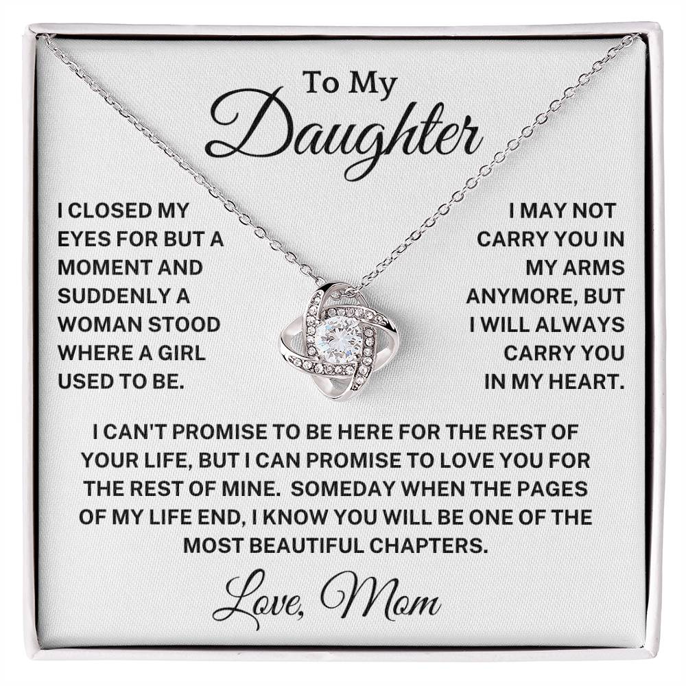 Daughter - Carry You In My Heart Necklace