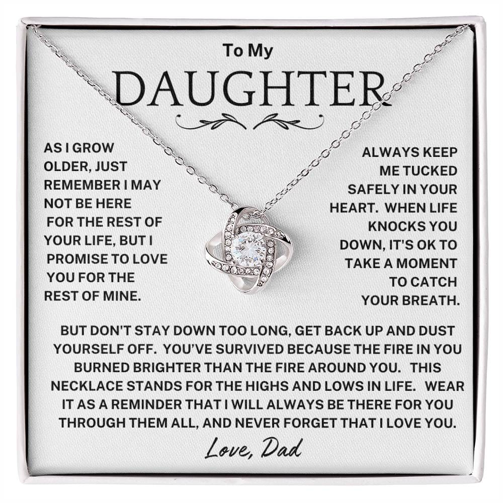 Daughter-Tucked In Your Heart Necklace