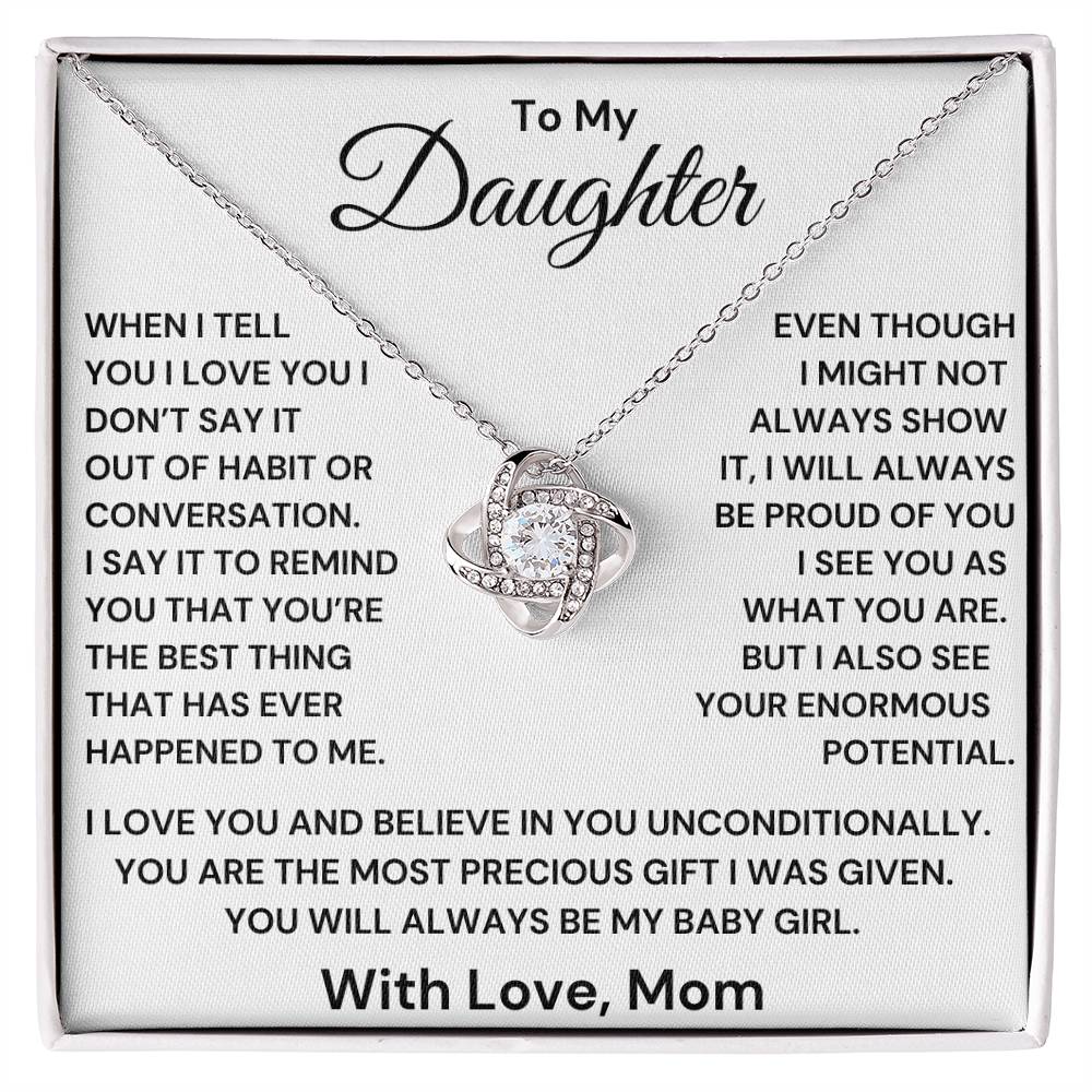 Daughter- I Will Always Be Proud Of You Necklace