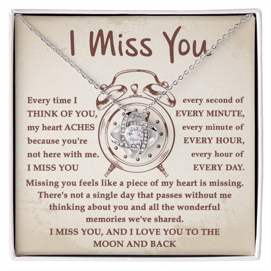 I Miss You Every Second Necklace