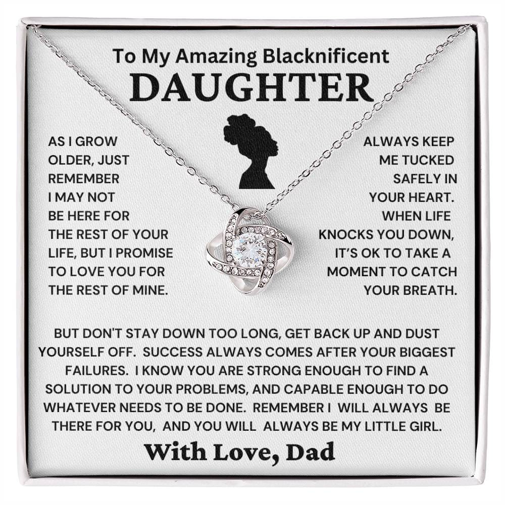 Blacknificent Daughter-I Promise To Love You Necklace