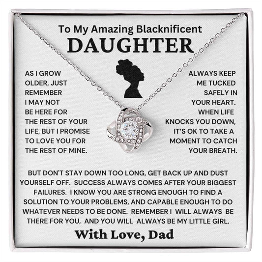 Blacknificent Daughter-I Promise To Love You Necklace