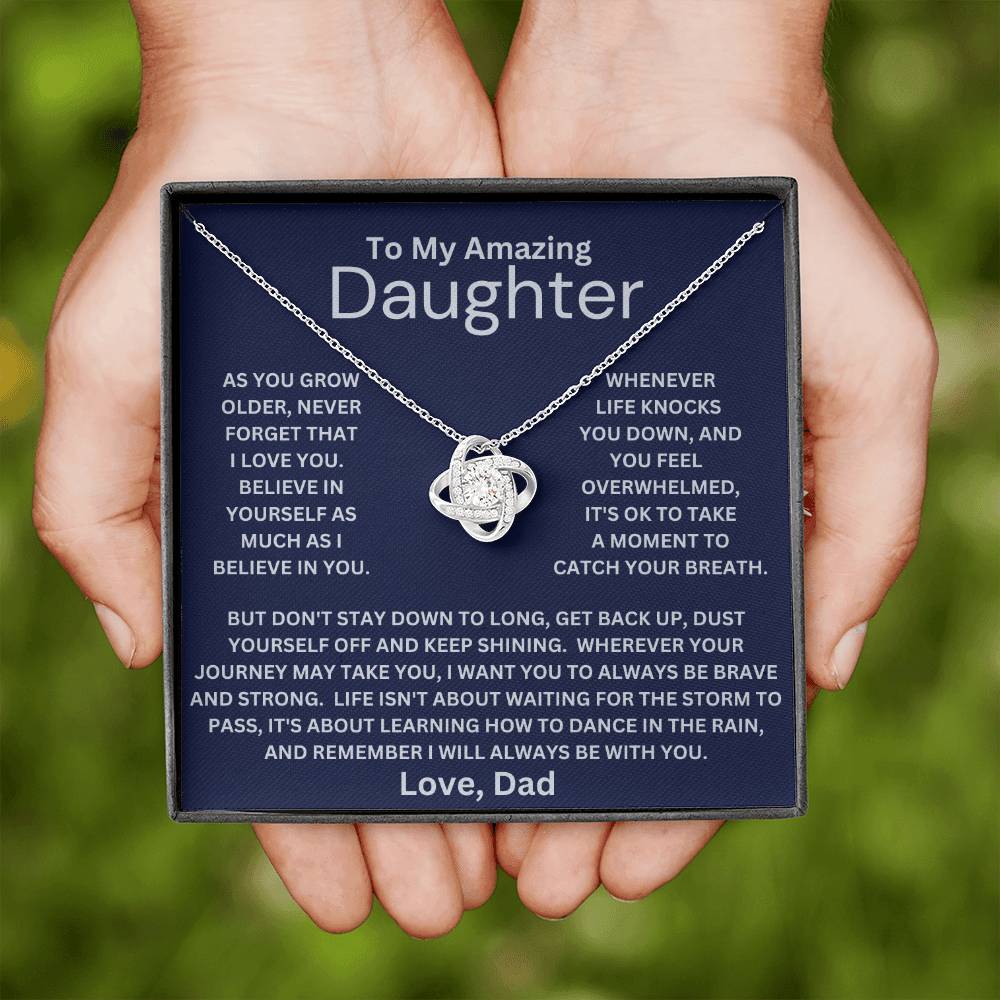 Daughter- Be Brave And Strong Necklace