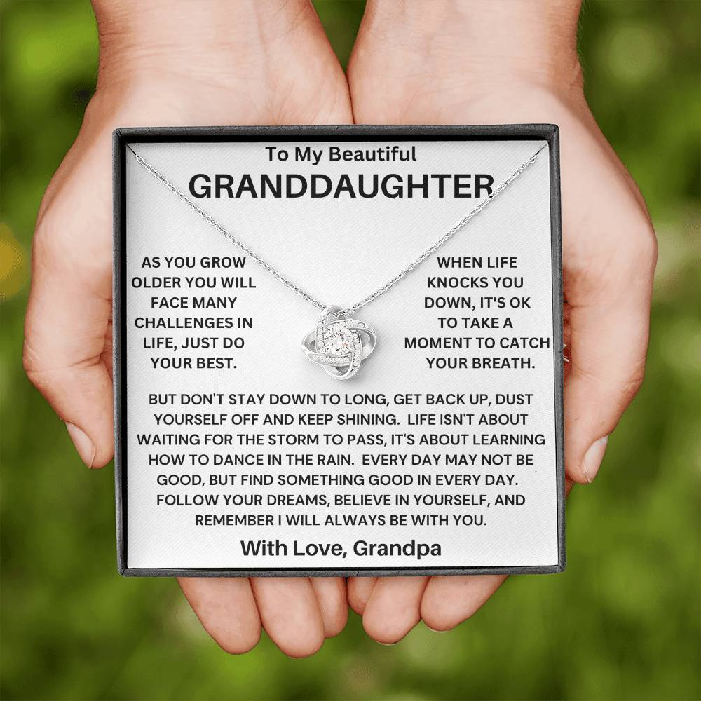 Granddaughter- Catch Your Breath Necklace