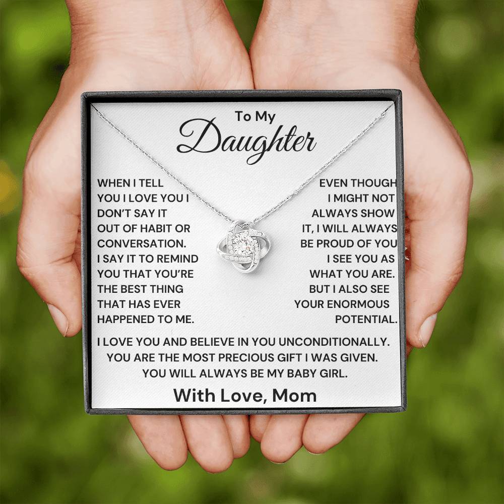 Daughter- I Will Always Be Proud Of You Necklace