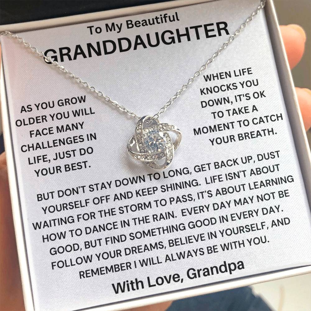 Granddaughter- Catch Your Breath Necklace