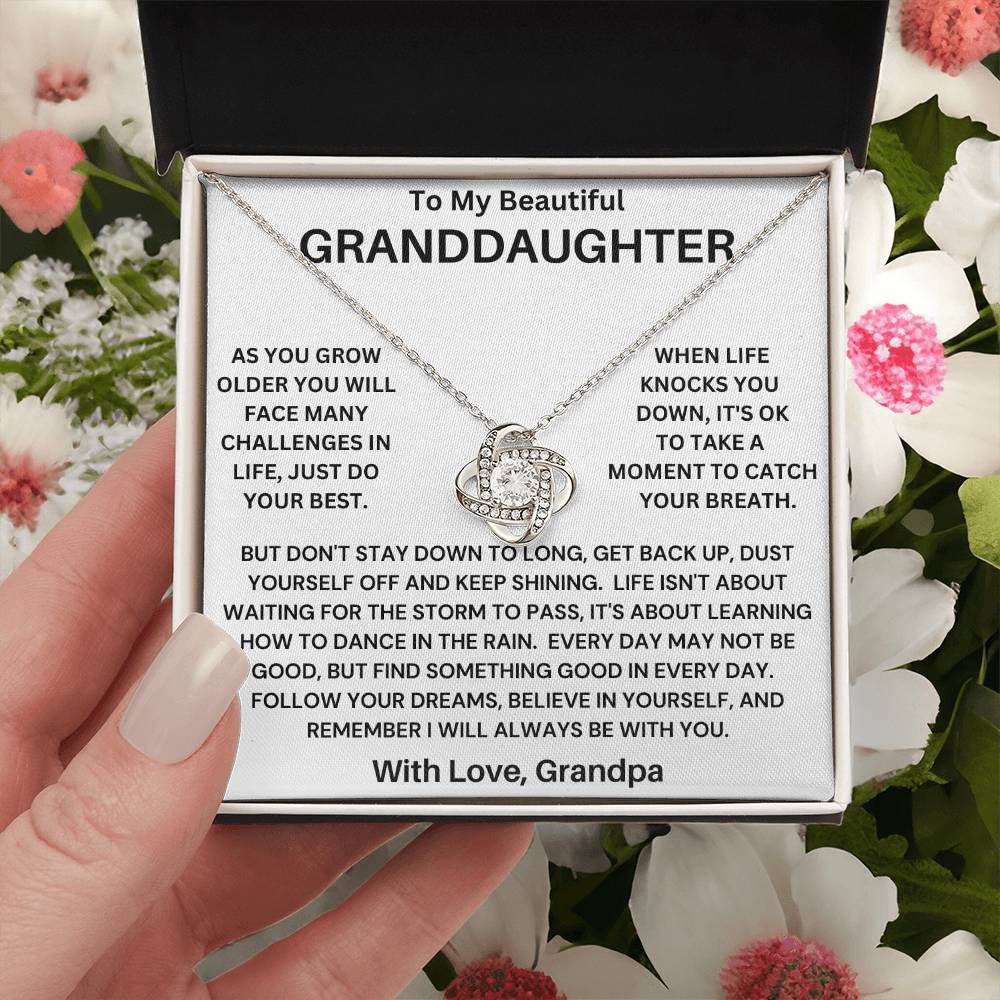 Granddaughter- Catch Your Breath Necklace