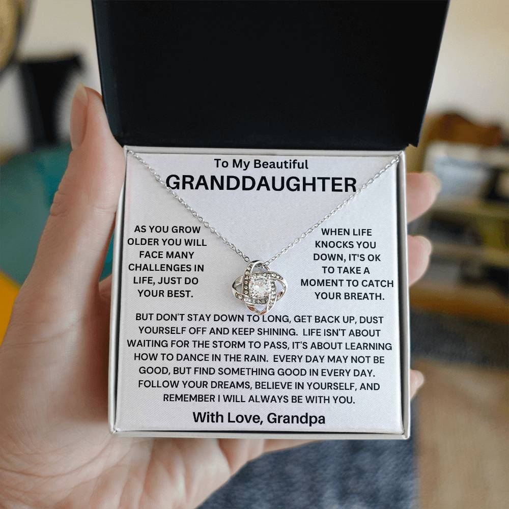 Granddaughter- Catch Your Breath Necklace