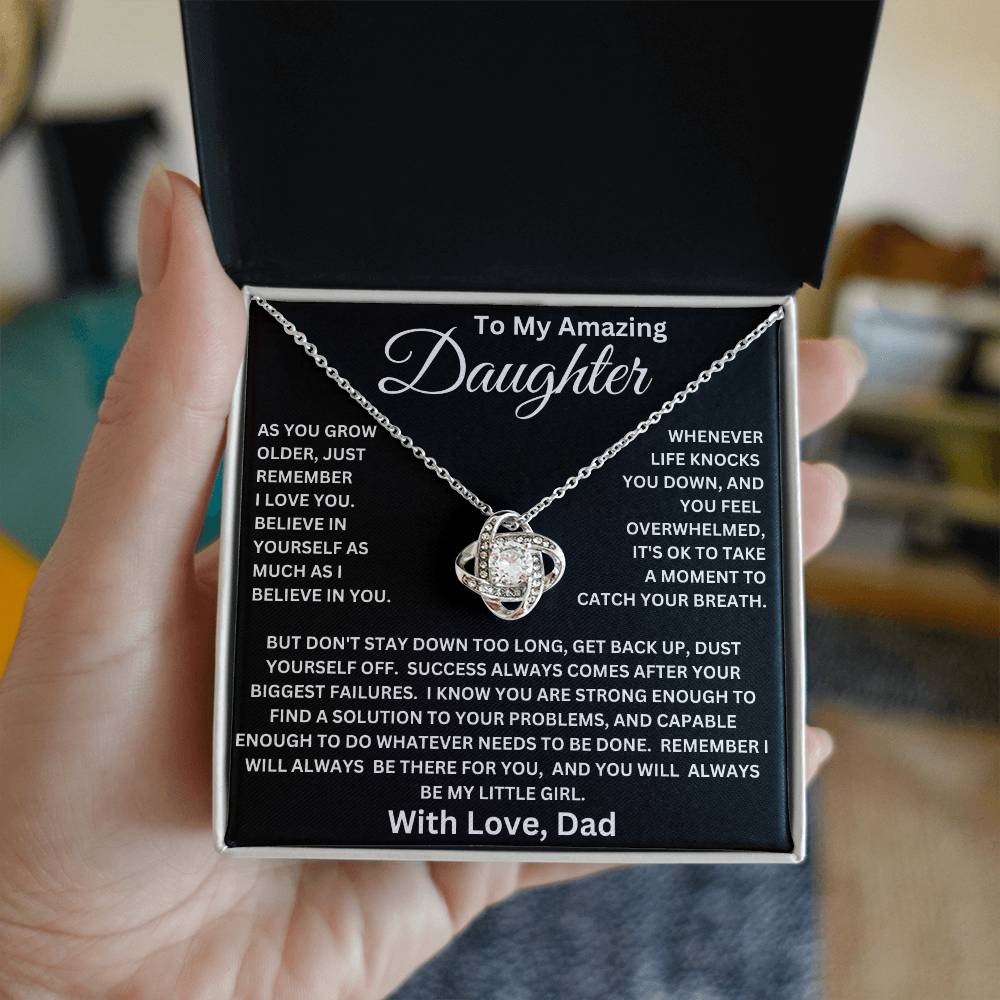 Daughter-Success Always Comes Necklace