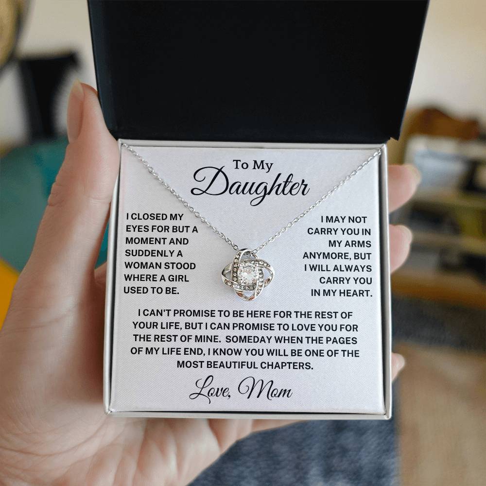 Daughter - Carry You In My Heart Necklace