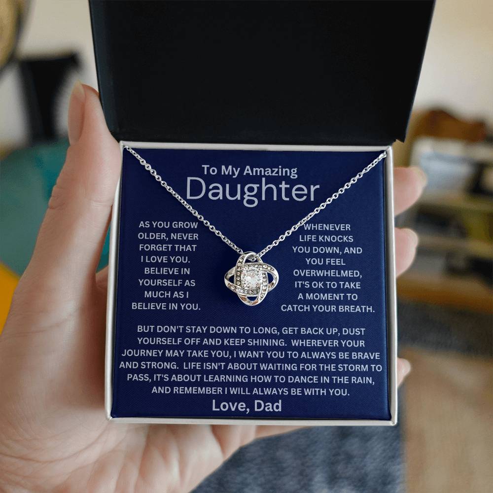 Daughter- Be Brave And Strong Necklace