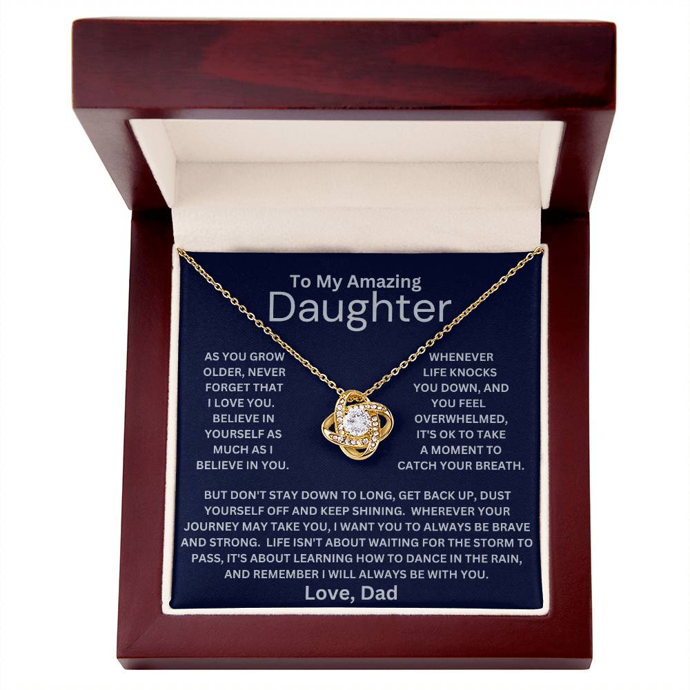 Daughter- Be Brave And Strong Necklace