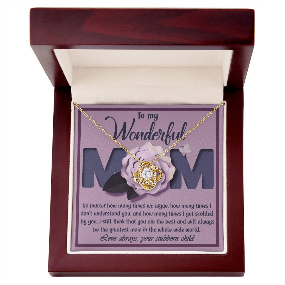 Mom - "The Greatest Mom" Necklace