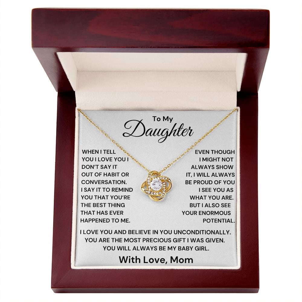 Daughter- I Will Always Be Proud Of You Necklace