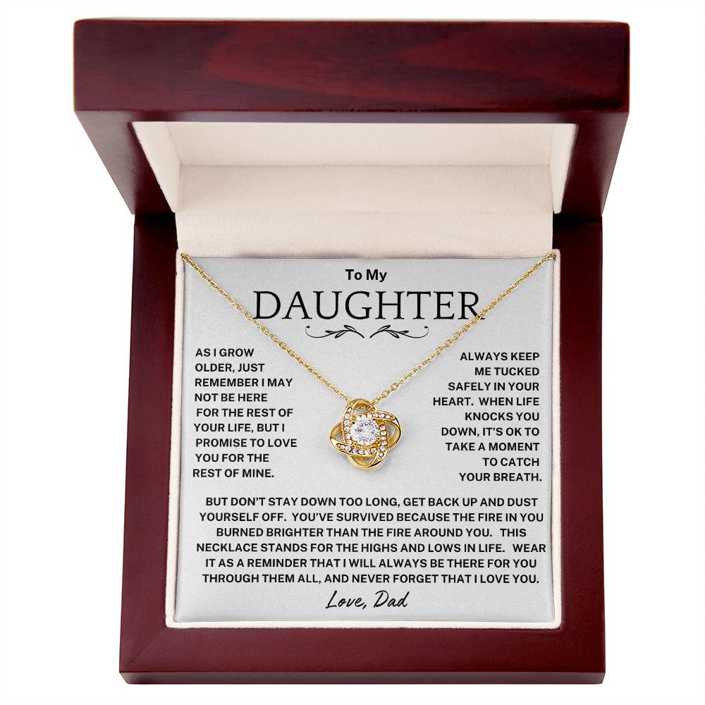 Daughter-Tucked In Your Heart Necklace