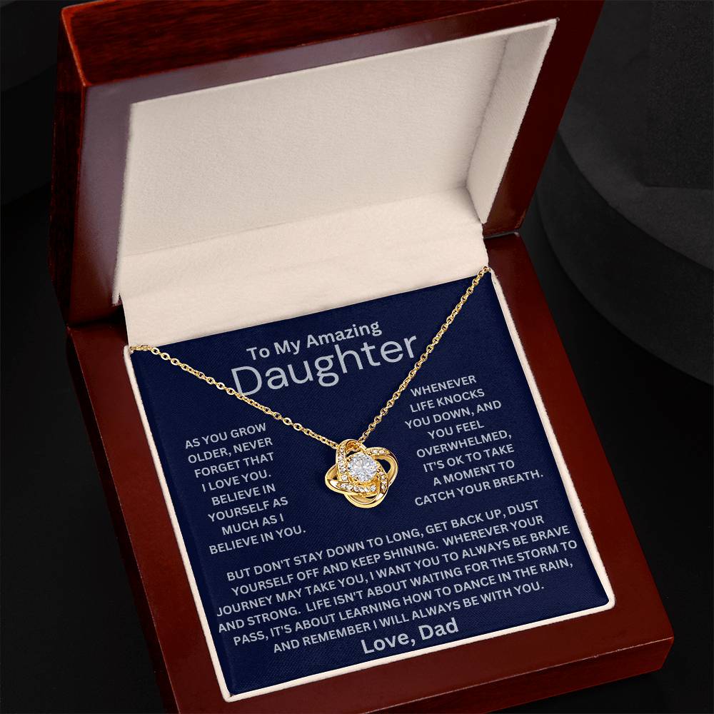 Daughter- Be Brave And Strong Necklace